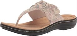 Clarks kvinner sand interesse clarks dame laurieann rae flat sandal 8N86P2139